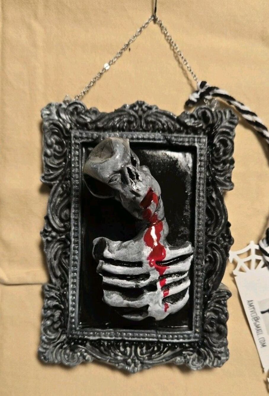 OOAK Handmade Creepy Oddity Dark Art Sculpt Evil Bloody Thirsty Alien Ornament